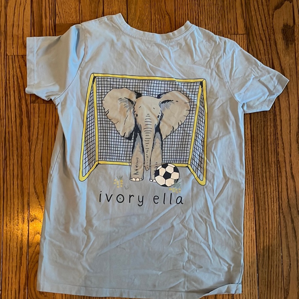 Organic cotton Ivory Ella soccer T-shirt